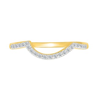 0.95 CT. T.W. Pear-Shaped Multi-Diamond Double Frame Bypass Multi-Row Split Shank Bridal Set in 10K Gold