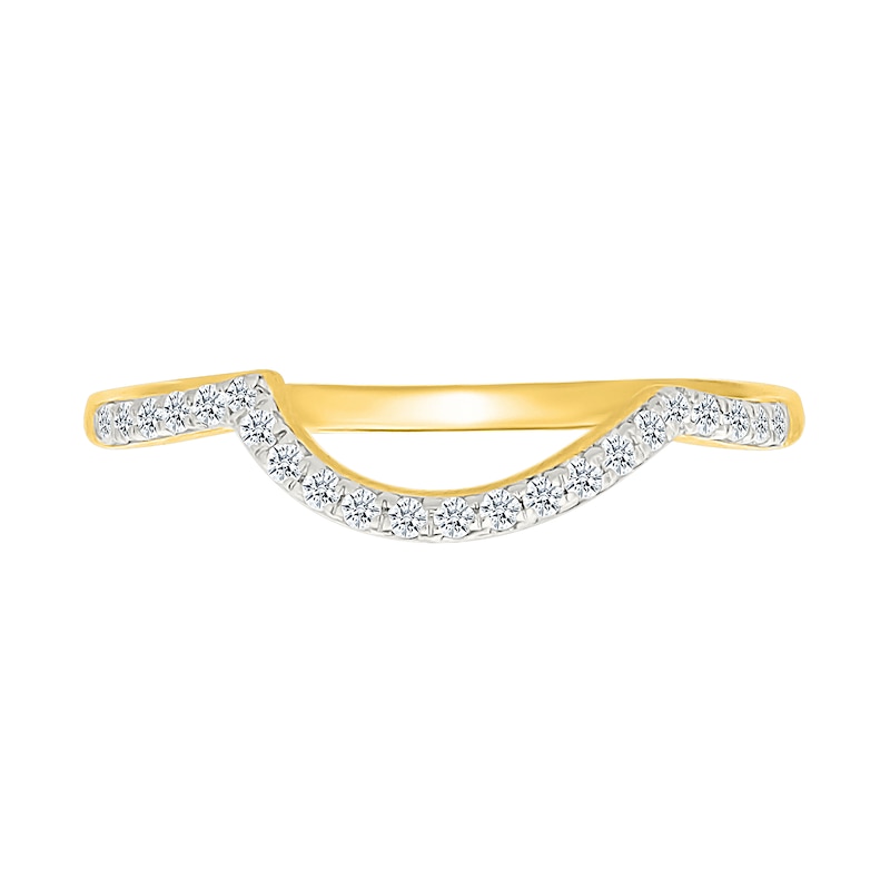 0.95 CT. T.W. Pear-Shaped Multi-Diamond Double Frame Bypass Multi-Row Split Shank Bridal Set in 10K Gold
