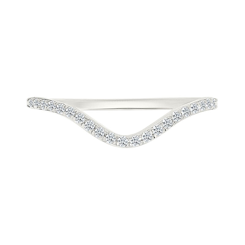 Main Image 5 of 0.95 CT. T.W. Oval-Shaped Multi-Diamond Swirl Frame Triple Row Shank Bridal Set in 10K White Gold