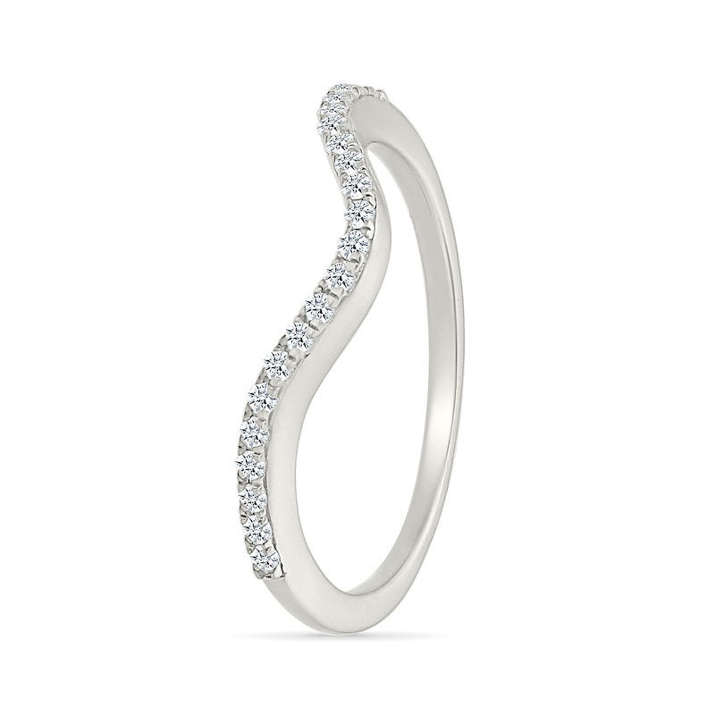 Main Image 6 of 0.95 CT. T.W. Oval-Shaped Multi-Diamond Swirl Frame Triple Row Shank Bridal Set in 10K White Gold
