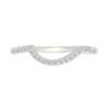 Thumbnail Image 5 of 0.95 CT. T.W. Pear-Shaped Multi-Diamond Double Frame Bypass Multi-Row Split Shank Bridal Set in 10K White Gold
