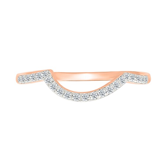 0.95 CT. T.W. Pear-Shaped Multi-Diamond Double Frame Bypass Multi-Row Split Shank Bridal Set in 10K Rose Gold