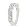 Thumbnail Image 6 of 1.45 CT. T.W. Multi-Diamond Cushion Frame Vintage-Style Bridal Set in 10K White Gold