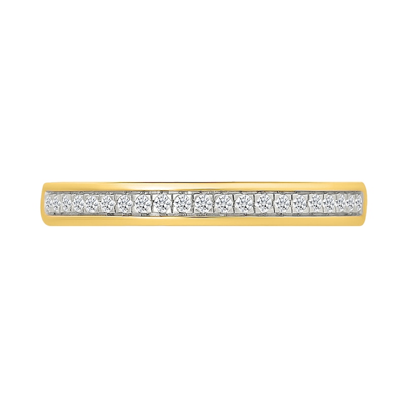 Main Image 5 of 1.23 CT. T.W. Oval-Shaped Multi-Diamond Bezel Frame Bridal Set in 10K Gold