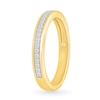 Thumbnail Image 6 of 1.23 CT. T.W. Oval-Shaped Multi-Diamond Bezel Frame Bridal Set in 10K Gold