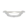Thumbnail Image 5 of 1.23 CT. T.W. Cushion-Shaped Multi-Diamond Frame Collar Bridal Set in 10K White Gold