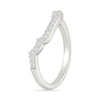 Thumbnail Image 6 of 1.23 CT. T.W. Cushion-Shaped Multi-Diamond Frame Collar Bridal Set in 10K White Gold