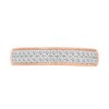 Thumbnail Image 5 of 1.45 CT. T.W. Multi-Diamond Cushion Frame Vintage-Style Bridal Set in 10K Rose Gold