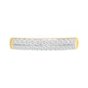 Thumbnail Image 5 of 1.45 CT. T.W. Pear-Shaped Multi-Diamond Double Frame Triple Row Split Shank Bridal Set in 10K Gold