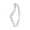 Thumbnail Image 6 of 1.23 CT. T.W. Pear-Shaped Multi-Diamond Double Frame Bypass Split Shank Bridal Set in 10K White Gold
