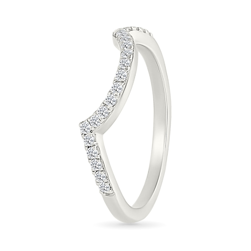 Main Image 6 of 1.23 CT. T.W. Pear-Shaped Multi-Diamond Double Frame Bypass Split Shank Bridal Set in 10K White Gold