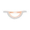 1.23 CT. T.W. Pear-Shaped Multi-Diamond Sunburst Frame Bridal Set in 10K Rose Gold