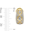 Thumbnail Image 2 of 1.00 CT. T.W. Certified Lab-Grown Diamond Byzantine Hoop Earrings in 10K Gold (F/SI2)