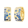 Thumbnail Image 1 of Le Vian® Denim Ombré® and White Sapphire Scatter Hoop Earrings in 14K Honey Gold™
