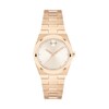 Thumbnail Image 1 of Ladies' Movado Bold® Quest Mini Rose-Tone IP Watch with Champagne Sunray Dial (Model: 3601293)