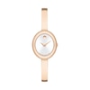 Thumbnail Image 1 of Ladies' Movado Museum® Rose-Tone PVD Bangle Watch with Silvery-White Sunray Dial (Model: 608071)