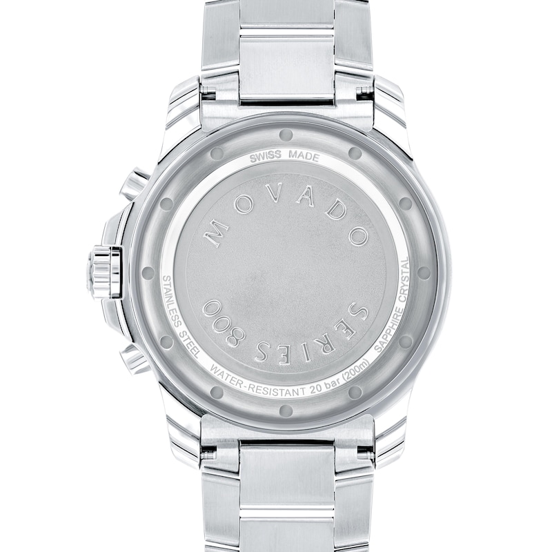 Main Image 3 of Men's Movado Series 800 Chronograph Watch with Red Sunray Dial (Model: 2600194)