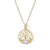 Thumbnail Image 1 of Diamond Accent "MOM" Family Tree Pendant in 10K Gold