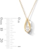 Thumbnail Image 3 of 0.23 CT. Pear-Shaped Certified Lab-Grown Diamond Solitaire Teardrop Pendant in 10K Gold (F/SI2)