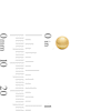 Thumbnail Image 3 of 5.0mm Ball Stud Earrings in Hollow 14K Gold