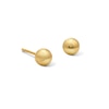 Thumbnail Image 1 of 4.0mm Ball Stud Earrings in Hollow 14K Gold