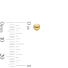 Thumbnail Image 3 of 4.0mm Ball Stud Earrings in Hollow 14K Gold
