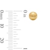 Thumbnail Image 3 of 6.0mm Ball Stud Earrings in Hollow 14K Gold