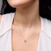 Thumbnail Image 2 of 0.085 CT. T.W. Diamond Motherly Love Heart Necklace in 10K Gold - 17"