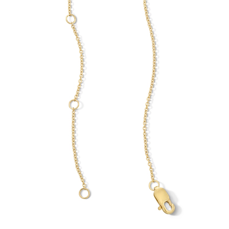 Main Image 3 of 0.085 CT. T.W. Diamond Motherly Love Heart Necklace in 10K Gold - 17"