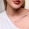Thumbnail Image 2 of 0.04 CT. T.W. Diamond Leaf Vine Necklace in 10K Gold