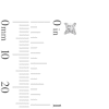 Thumbnail Image 2 of 0.50 CT. T.W. Princess-Cut Certified Lab-Grown Diamond Solitaire Stud Earrings in 14K White Gold (F/SI2)