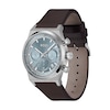 Thumbnail Image 2 of Men's Hugo Boss Candor Brown Leather Strap Chronograph Watch with Grey-Blue Dial (Model: 1514219)