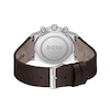 Thumbnail Image 3 of Men's Hugo Boss Candor Brown Leather Strap Chronograph Watch with Grey-Blue Dial (Model: 1514219)