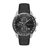 Thumbnail Image 1 of Men's Hugo Boss Grand Prix 44 Black Leather Strap Chronograph Watch with Black Dial (Model: 1514224)