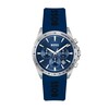 Thumbnail Image 1 of Men's Hugo Boss Strike Blue Silicone Strap Chronograph Watch with Textured Blue Dial (Model: 1514239)