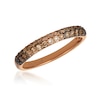 Thumbnail Image 1 of Le Vian® 0.45 CT. T.W. Chocolate Diamond® and Nude Diamond™ Pinched Band in 14K Strawberry Gold® - Size 7
