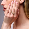 Thumbnail Image 2 of 1.50 CT. T.W. Marquise-Cut Certified Lab-Grown Diamond Nine Stone Crossover Ring in 10K Gold (F/SI2)