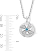 Thumbnail Image 3 of Limor Mindful Jewellery Elements Air London Blue Topaz and 0.04 CT. T.W. Diamond Pendant in Sterling Silver