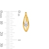 Thumbnail Image 2 of 0.45 CT. T.W. Pear-Shaped Certified Lab-Grown Diamond Solitaire Hoop Earrings in 10K Gold (F/SI2)