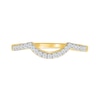 Thumbnail Image 5 of 1.23 CT. T.W. Pear-Shaped Multi-Diamond Frame Multi-Row Shank Bridal Set in 10K Gold