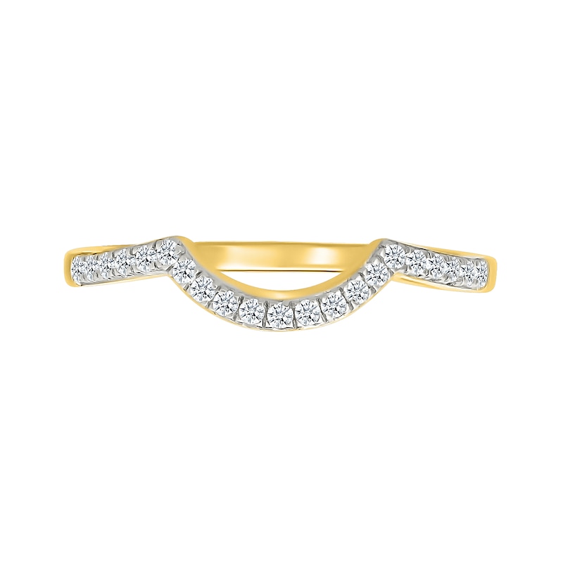 Main Image 5 of 1.23 CT. T.W. Pear-Shaped Multi-Diamond Frame Multi-Row Shank Bridal Set in 10K Gold