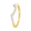 Thumbnail Image 6 of 1.23 CT. T.W. Pear-Shaped Multi-Diamond Frame Multi-Row Shank Bridal Set in 10K Gold