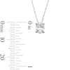 Thumbnail Image 3 of 0.50 CT. Oval Certified Lab-Grown Diamond Solitaire Pendant in 14K White Gold (F/SI2)