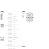 Thumbnail Image 2 of 2.00 CT. T.W. Oval Certified Lab-Grown Diamond Solitaire Stud Earrings in 14K White Gold (F/SI2)
