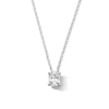 Thumbnail Image 1 of 1.00 CT. Oval Certified Lab-Grown Diamond Solitaire Pendant in 14K White Gold (F/SI2)