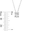 Thumbnail Image 3 of 1.00 CT. Oval Certified Lab-Grown Diamond Solitaire Pendant in 14K White Gold (F/SI2)