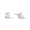 Thumbnail Image 1 of 1.00 CT. T.W. Pear-Shaped Certified Lab-Grown Diamond Solitaire Stud Earrings in 14K White Gold (F/SI2)