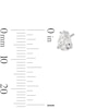 Thumbnail Image 2 of 1.00 CT. T.W. Pear-Shaped Certified Lab-Grown Diamond Solitaire Stud Earrings in 14K White Gold (F/SI2)