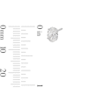 Thumbnail Image 2 of 1.00 CT. T.W. Oval Certified Lab-Grown Diamond Solitaire Stud Earrings in 14K White Gold (F/SI2)