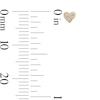 Thumbnail Image 2 of Cubic Zirconia Heart Single Cartilage Stud Earring in Hollow 14K Gold